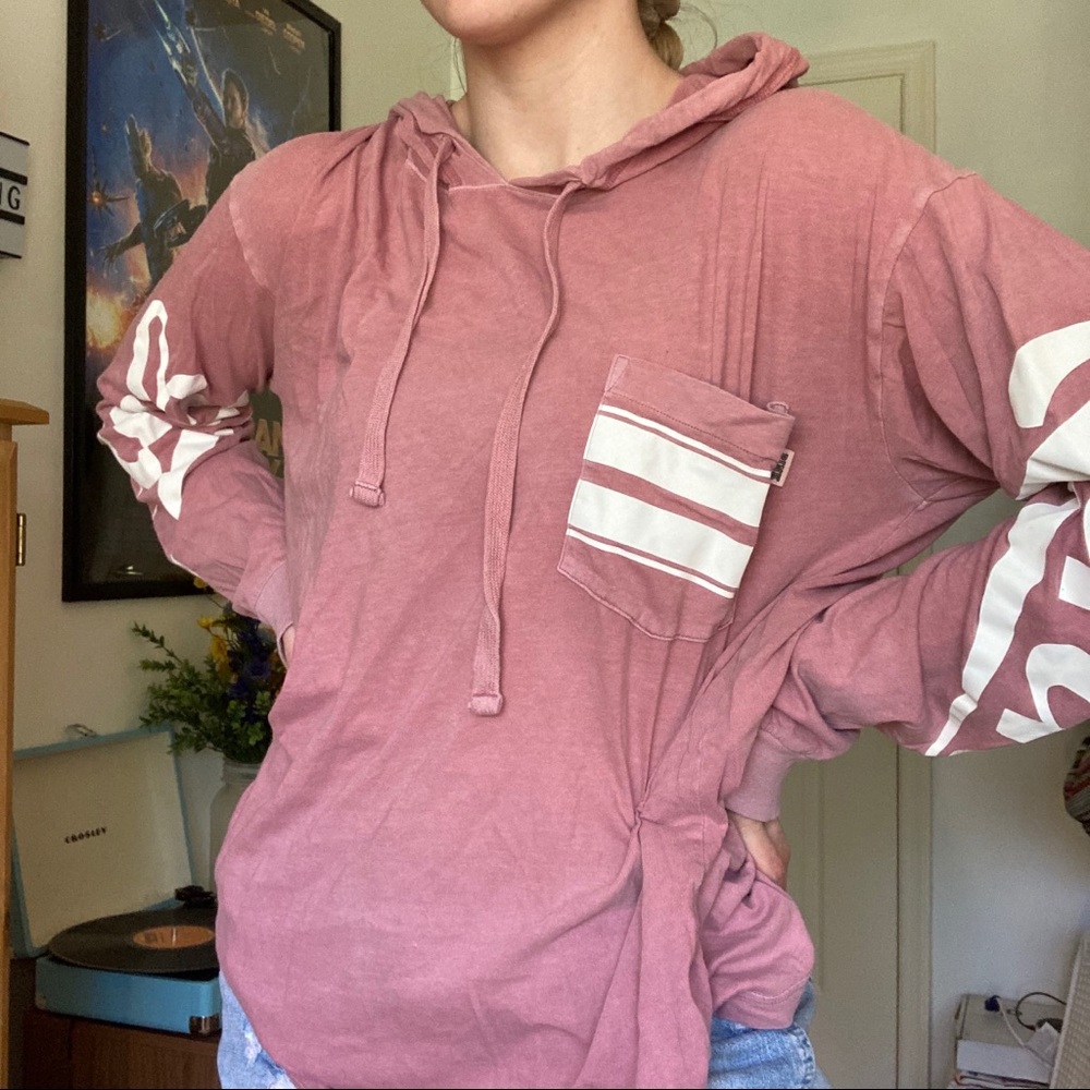 Victorias Secret Pink Hooded Long Sleeve